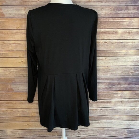 J. Jill Wearever Pleated Jacket | Small | Black - Picture 4 of 8